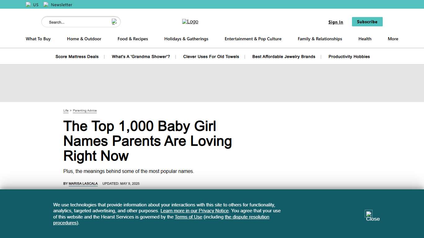 Top 1,000 Baby Girl Names Right Now