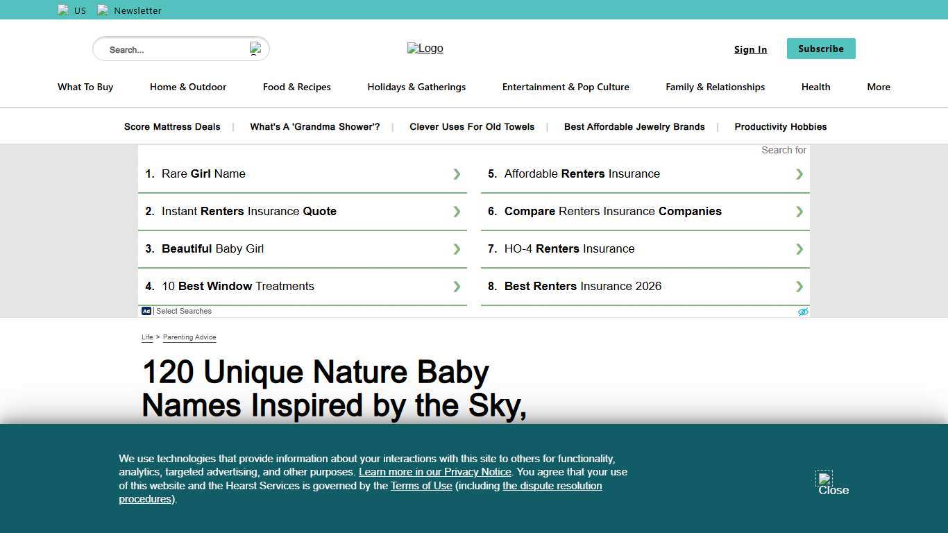 120 Unique Nature Baby Names